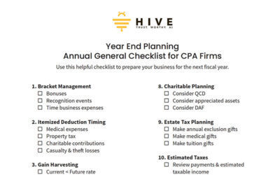 Stay Ahead of the Year-End Frenzy with Our Annual Planning Checklist for CPA Firms 