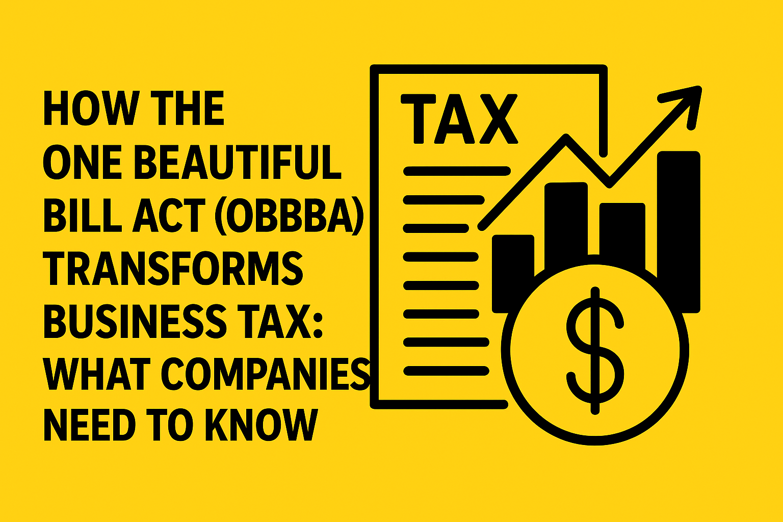 How the One Big Beautiful Bill Act (OBBBA) Transforms Business Tax: What Companies Need to Know