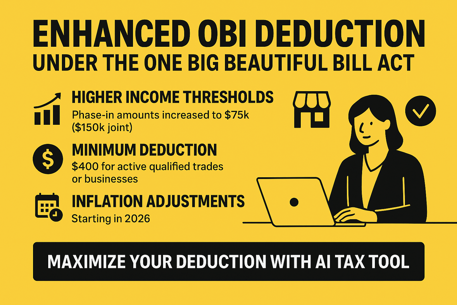 Enhanced Qualified Business Income (QBI) Deduction Under the One Big Beautiful Bill Act (OBBBA)