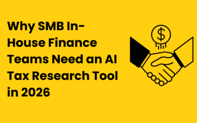 Why SMB In-House Finance Teams Need an AI Tax Research Tool in 2026