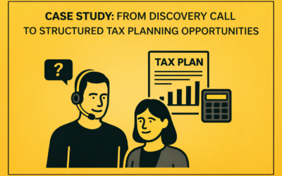 Case Study: From Discovery Call to Structured Tax Planning Opportunities